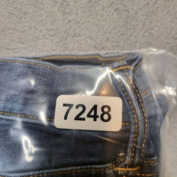 Arizona Jeans Mens 32x27 Blue Advanced Flex Straight Leg Distressed Denim - Picture 9 of 9